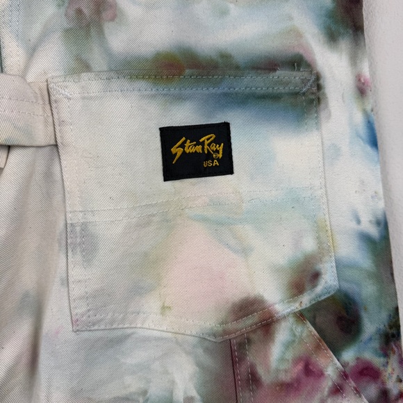 Free People Multicolor Floral Tie-Dye Cargo Pants - Picture 4 of 8